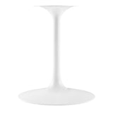 Modway Furniture Lippa 60” Oval Artificial Travertine Dining Table EEI-6757-WHI-TRA