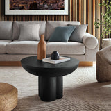 Modway Furniture Caspian Round Concrete Coffee Table EEI-6760-BLK