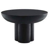 Modway Furniture Caspian Round Concrete Coffee Table EEI-6760-BLK