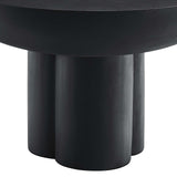 Modway Furniture Caspian Round Concrete Coffee Table EEI-6760-BLK