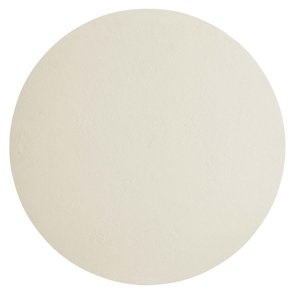 Modway Furniture Caspian Round Concrete Coffee Table - Modern Mid-Century Style for Living Room and Lounge Areas White EEI-6760-WHI