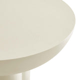 Modway Furniture Caspian Round Concrete Coffee Table EEI-6760-WHI