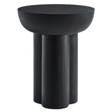 Modway Furniture Caspian Round Concrete Side Table EEI-6761-BLK