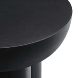 Modway Furniture Caspian Round Concrete Side Table EEI-6761-BLK