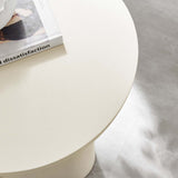 Modway Furniture Caspian Round Concrete Side Table EEI-6761-WHI