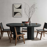 Modway Furniture Caspian 72" Oval Concrete Dining Table EEI-6764-BLK