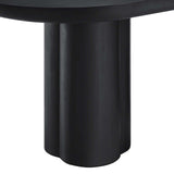 Modway Furniture Caspian 72" Oval Concrete Dining Table EEI-6764-BLK