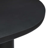 Modway Furniture Caspian 72" Oval Concrete Dining Table EEI-6764-BLK