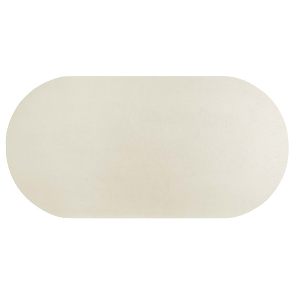 Modway Furniture Caspian 72" Oval Concrete Dining Table - Modern Sculptural Centerpiece for Stylish Entertaining White EEI-6764-WHI