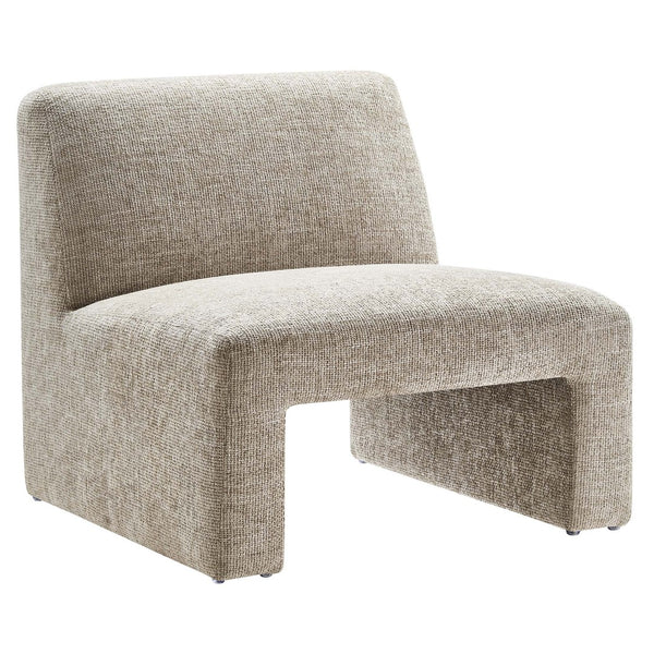 Modway Furniture Amita Chenille Upholstered Accent Chair – Modern Lounge Seat for Comfort and Style in Any Space Khaki EEI-6765-KHA