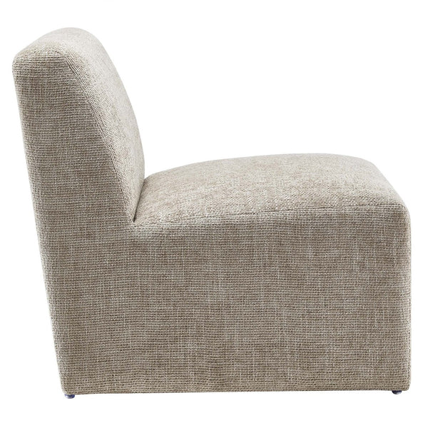 Modway Furniture Amita Chenille Upholstered Accent Chair – Modern Lounge Seat for Comfort and Style in Any Space Khaki EEI-6765-KHA