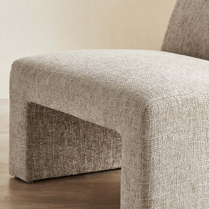 Modway Furniture Amita Chenille Upholstered Accent Chair – Modern Lounge Seat for Comfort and Style in Any Space Khaki EEI-6765-KHA