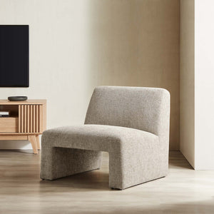 Modway Furniture Amita Chenille Upholstered Accent Chair – Modern Lounge Seat for Comfort and Style in Any Space Khaki EEI-6765-KHA