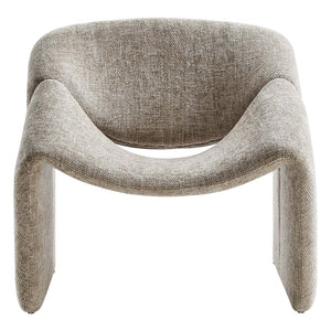 Modway Furniture Vivi Chenille Upholstered Accent Chair - Stylish Barrel Design with Comfort for Modern Interiors Khaki EEI-6767-KHA