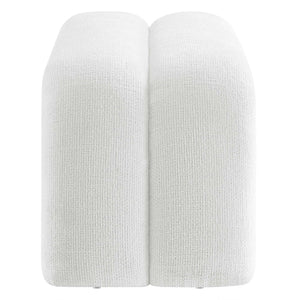 Modway Furniture Dax Chenille Upholstered Accent Bench - Elegant Modern Design for Versatile Home Decor Needs Frost EEI-6769-FRO