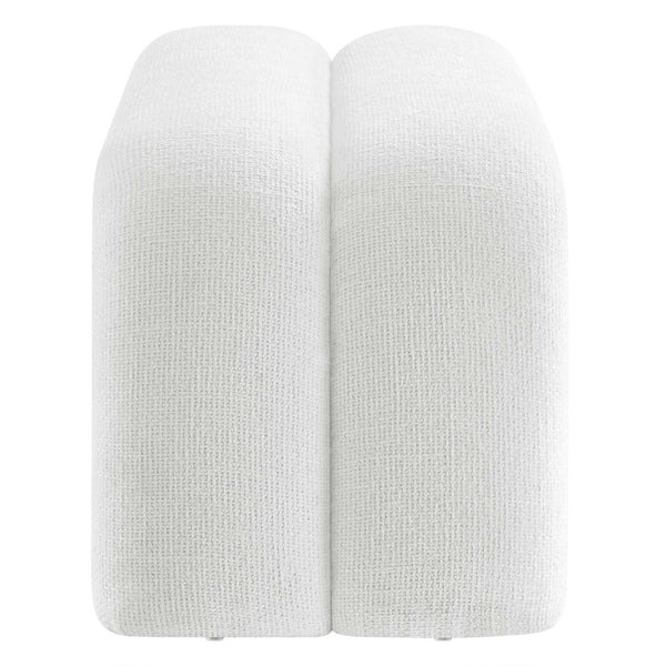 Modway Furniture Dax Chenille Upholstered Accent Bench - Elegant Modern Design for Versatile Home Decor Needs Frost EEI-6769-FRO