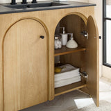 Modway Furniture Appia Bathroom Vanity EEI-6791-OAK-BLK