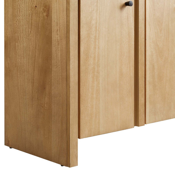 Modway Furniture Appia 48" Double Sink Bathroom Vanity with Retro Charm, Soft-Close Doors, & Ample Storage Space Oak Black EEI-6793-OAK-BLK