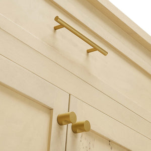 Modway Furniture Elysian 62" Wood Sideboard - Sculptural Mango Wood Buffet with Soft-Close Drawers & Modern Design Bleached Burl EEI-6794-BUR