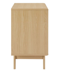 Modway Furniture Render Cat Cabinet by Modway - Stylish Mid-Century Modern Furniture for Litter Box Concealment Oak EEI-6796-OAK
