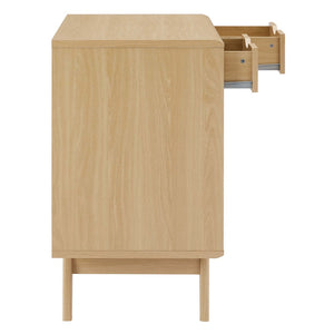 Modway Furniture Render Cat Cabinet by Modway - Stylish Mid-Century Modern Furniture for Litter Box Concealment Oak EEI-6796-OAK