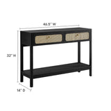 Modway Furniture Chaucer Wood Entryway Console Table EEI-6797-BLK