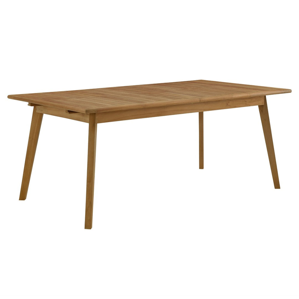 Modway Furniture Vienna Outdoor Teak Wood Extendable Dining Table - Perfect for Gatherings, Durable & Stylish EEI-6813-NAT