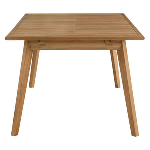 Modway Furniture Vienna Outdoor Teak Wood Extendable Dining Table - Perfect for Gatherings, Durable & Stylish EEI-6813-NAT