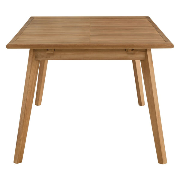 Modway Furniture Vienna Outdoor Teak Wood Extendable Dining Table - Perfect for Gatherings, Durable & Stylish EEI-6813-NAT