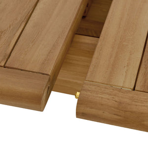 Modway Furniture Vienna Outdoor Teak Wood Extendable Dining Table - Perfect for Gatherings, Durable & Stylish EEI-6813-NAT