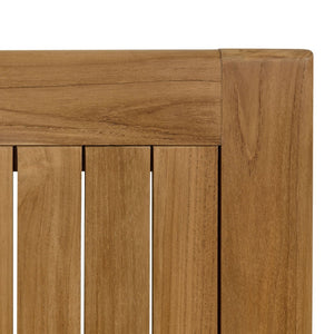 Modway Furniture Vienna 34" Square Teak Wood Outdoor Dining Table - Stylish, Weather-Resistant, Perfect for 4 People EEI-6814-NAT