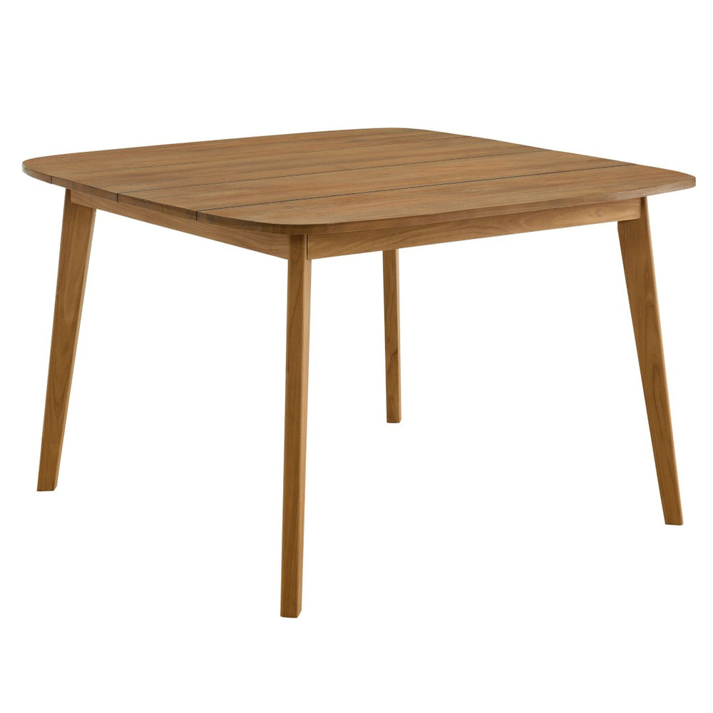 Modway Furniture Vienna 46" Square Teak Wood Outdoor Dining Table - Weather-Resistant, Stylish & Perfect for 4! EEI-6815-NAT