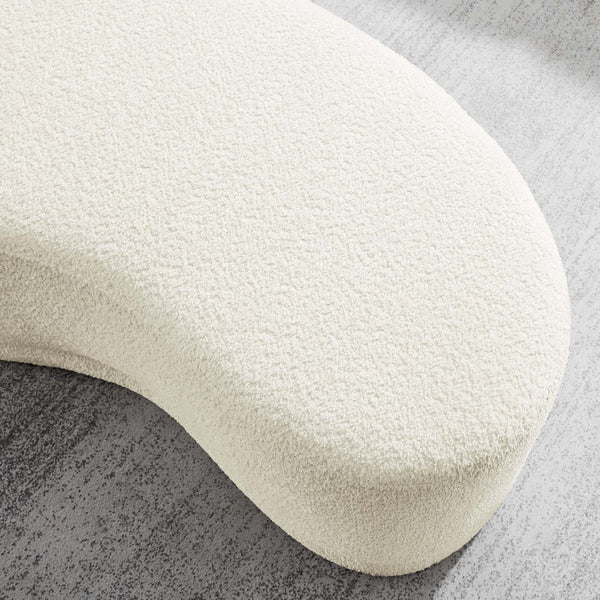 Modway Furniture Nimbus 48" Upholstered Ottoman Bench by Modway - Plush Comfort and Modern Style for Any Room Cream EEI-6816-CRE