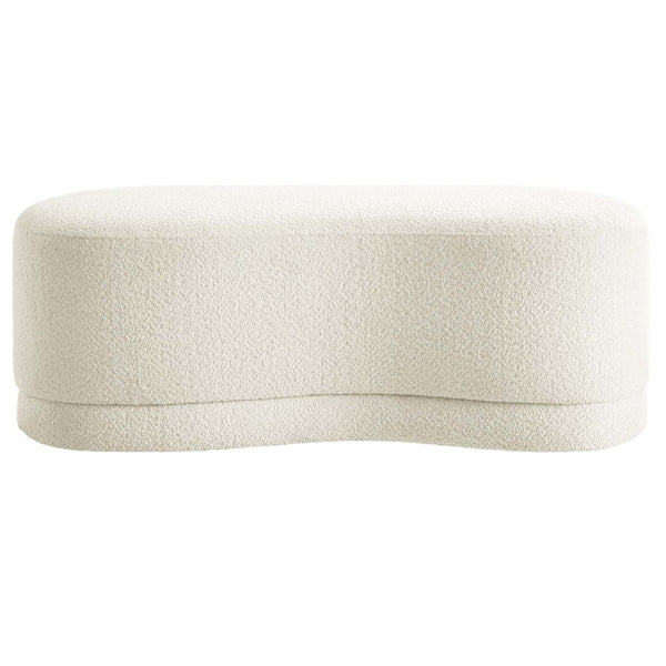 Modway Furniture Nimbus 48" Upholstered Ottoman Bench by Modway - Plush Comfort and Modern Style for Any Room Cream EEI-6816-CRE
