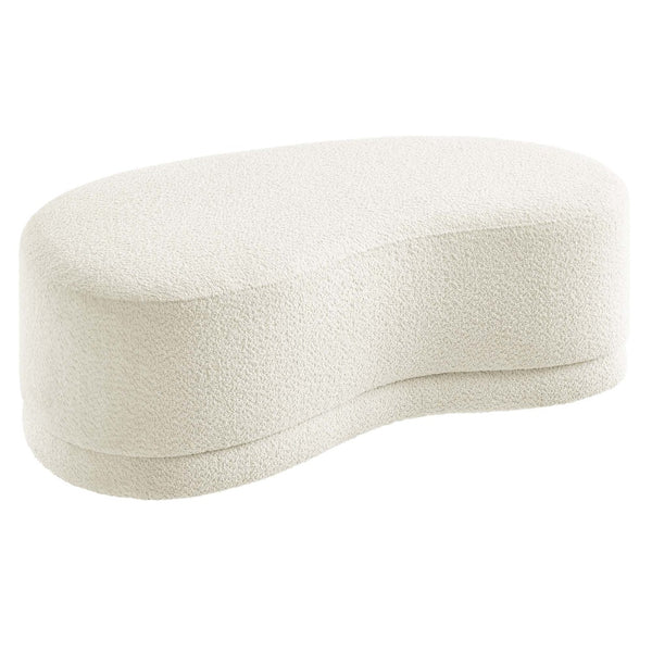 Modway Furniture Nimbus 48" Upholstered Ottoman Bench by Modway - Plush Comfort and Modern Style for Any Room Cream EEI-6816-CRE