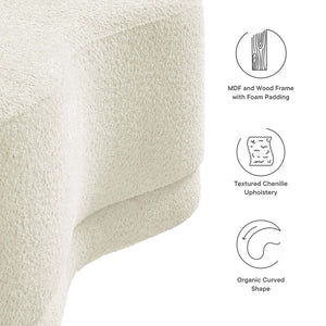 Modway Furniture Nimbus 48" Upholstered Ottoman Bench by Modway - Plush Comfort and Modern Style for Any Room Cream EEI-6816-CRE