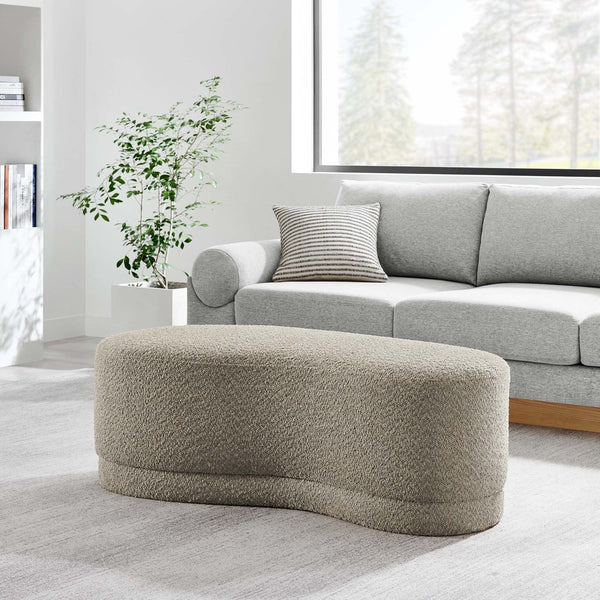 Modway Furniture Nimbus 48" Upholstered Ottoman Bench by Modway - Plush Comfort and Modern Style for Any Room Oat EEI-6816-OAT