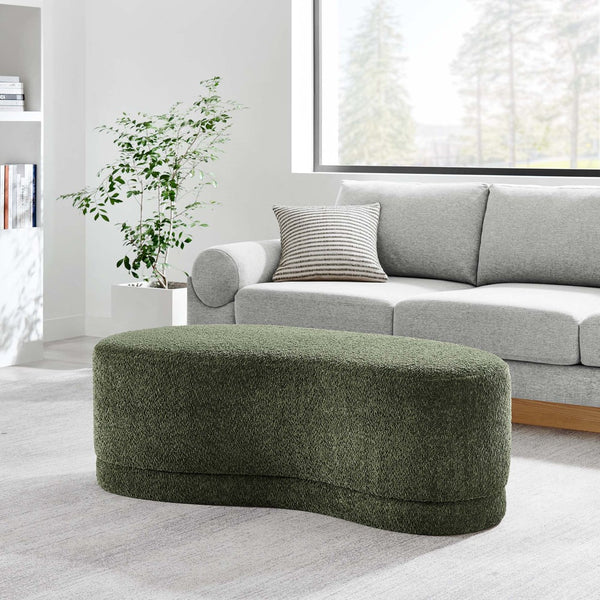 Modway Furniture Nimbus 48" Upholstered Ottoman Bench by Modway - Plush Comfort and Modern Style for Any Room Sage EEI-6816-SGE