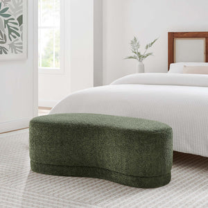 Modway Furniture Nimbus 48" Upholstered Ottoman Bench by Modway - Plush Comfort and Modern Style for Any Room Sage EEI-6816-SGE