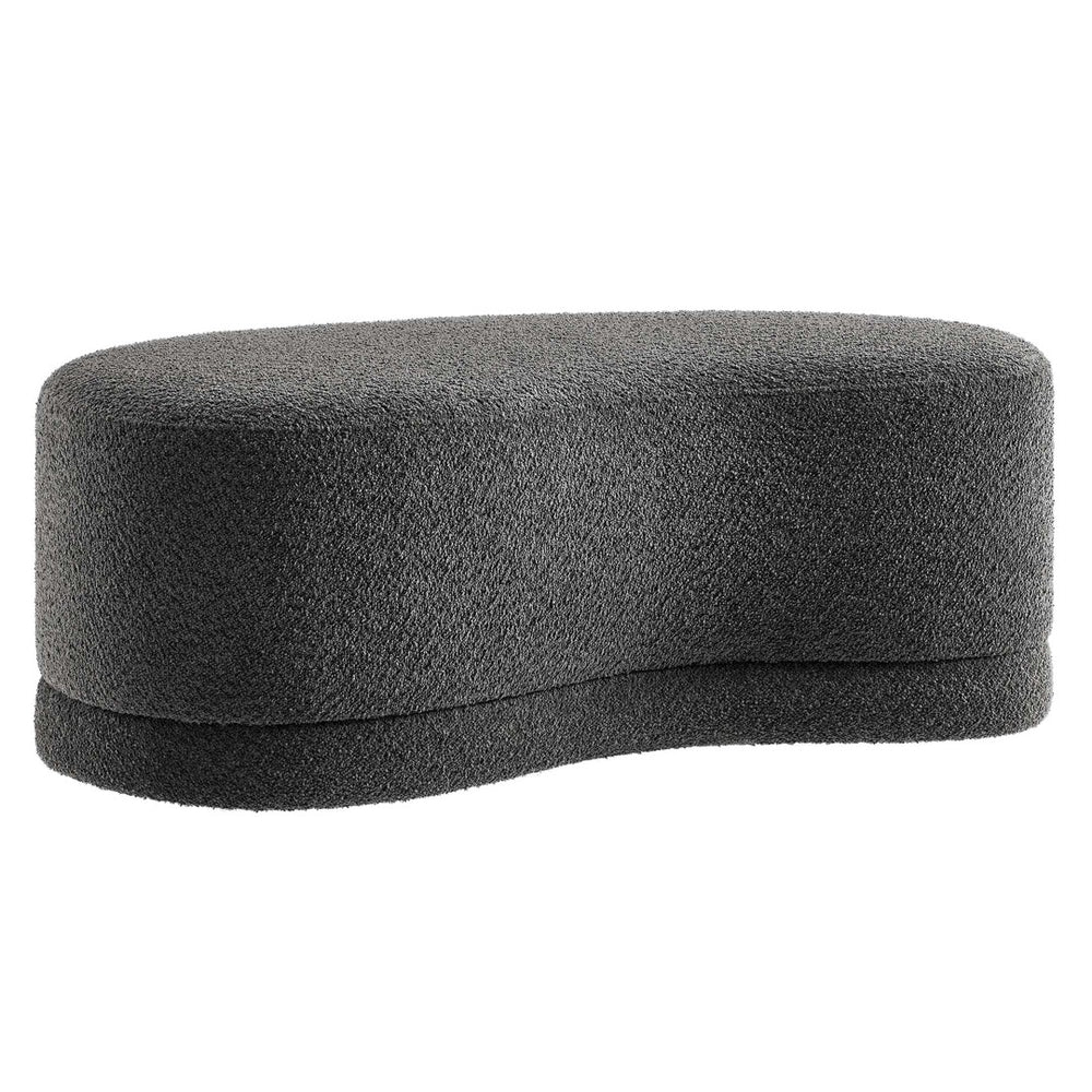 Modway Furniture Nimbus 48" Upholstered Ottoman Bench by Modway - Plush Comfort and Modern Style for Any Room Cast Slate EEI-6816-SLA