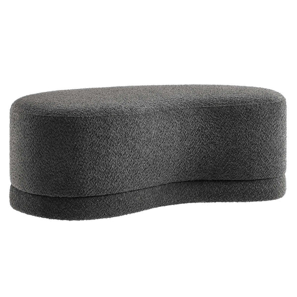 Modway Furniture Nimbus 48" Upholstered Ottoman Bench by Modway - Plush Comfort and Modern Style for Any Room Cast Slate EEI-6816-SLA