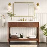 Modway Furniture Zaire 48" Single Sink Bathroom Vanity EEI-6824-WAL-WHI