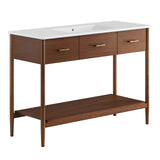 Modway Furniture Zaire 48" Single Sink Bathroom Vanity EEI-6824-WAL-WHI