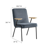 Vista Dining Armchair Blue, Laguna EEI-6835-LAG