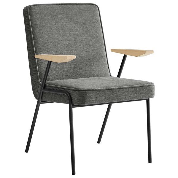 Modway Furniture Vista Dining Armchair by Modway – Mid-Century Modern Design with Durable Frame and Cozy Comfort Slate EEI-6835-SLA