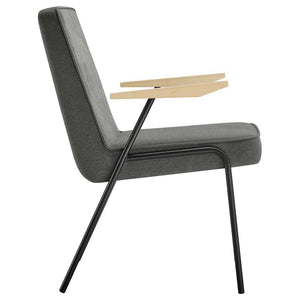 Modway Furniture Vista Dining Armchair by Modway – Mid-Century Modern Design with Durable Frame and Cozy Comfort Slate EEI-6835-SLA