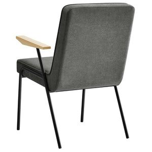 Modway Furniture Vista Dining Armchair by Modway – Mid-Century Modern Design with Durable Frame and Cozy Comfort Slate EEI-6835-SLA