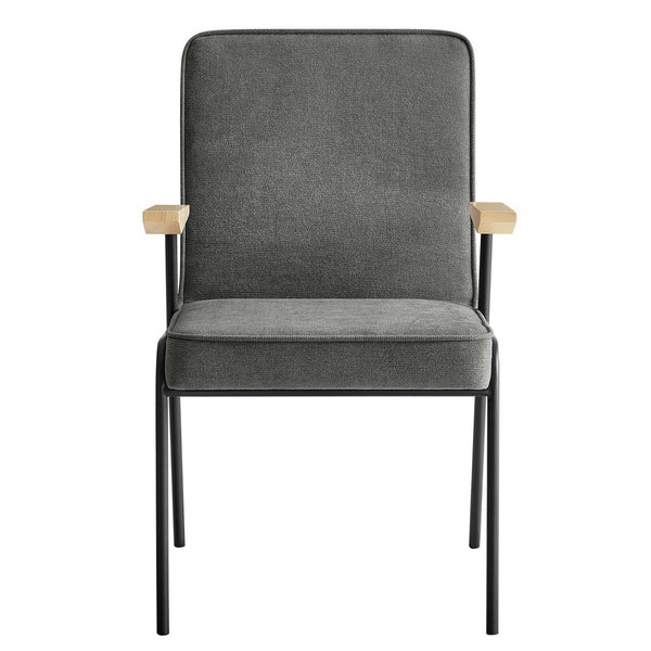 Modway Furniture Vista Dining Armchair by Modway – Mid-Century Modern Design with Durable Frame and Cozy Comfort Slate EEI-6835-SLA