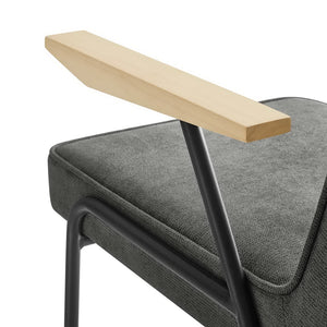 Modway Furniture Vista Dining Armchair by Modway – Mid-Century Modern Design with Durable Frame and Cozy Comfort Slate EEI-6835-SLA