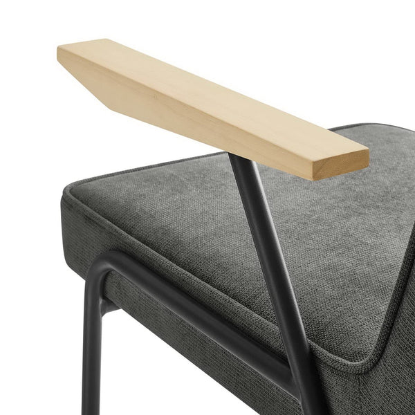 Modway Furniture Vista Dining Armchair by Modway – Mid-Century Modern Design with Durable Frame and Cozy Comfort Slate EEI-6835-SLA